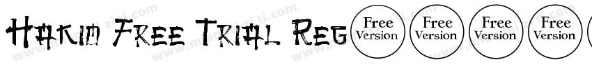 Hakio Free Trial Reg字体转换